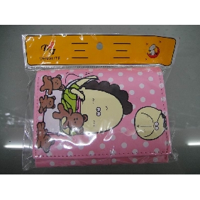 2010 new popular trifold PU leather dedicate money cards purses wallets