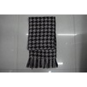 Wholesale 2010 new best soft Acrylic&Cashmere man' s black and white plaind scarves neckwear 9cin24