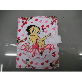 Wholesale Cute fashionable Betty short PU leather wallet with coin bag 9chn43