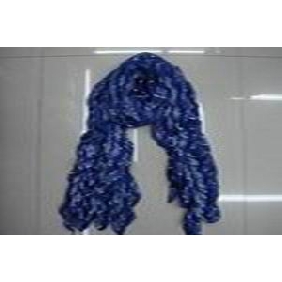 Wholesale 2010 new best soft Polyester&Spandex ladies' indigo&white scarves neckwear 9cin33