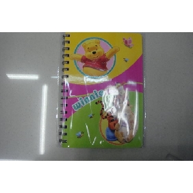 Wholesale Spiral A5 80 Sheets Diary Book With Lovely Bear Design For Little Children