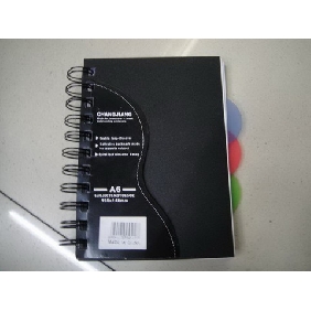 96 Pages School Supplies Spiral Cardboard Cover Notebook With 4 PP Sheets