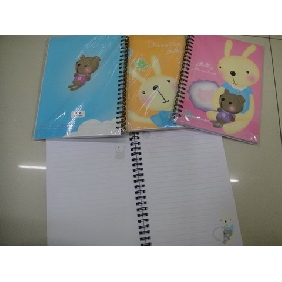 Wholesale 40 Pages Rabbit Cardboard Cover Notebook With Colorful Papers