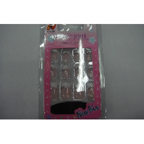 Wholesale beautiful artificial nails assorted with pink and white is popular nowadays
