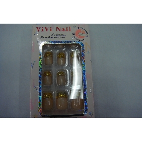 Wholesale yellow and pink mixed artificial nais have many high quality diamond above is cheap