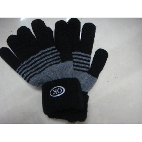 Men Style Ok Print Polyester Material 2010 New Design Top Sale Gloves