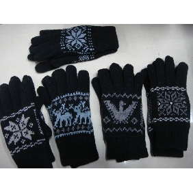 Wholesale Men Style Wool Material 2010 New Design Top Sale Gloves