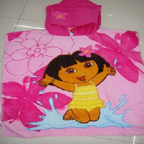 Wholesale fashion color cute picture fahion model children's shawl