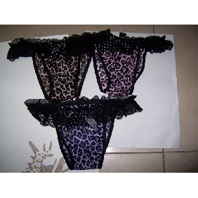 Wholesale 3pc Sexy Lady's T-back Underwear Thong Panties for middle aged women
