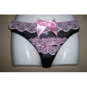 Brand New Black Lace G-String Sexy Thong Invisible underwear