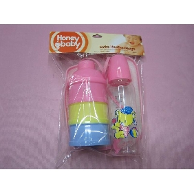 Wholesale new colorful unisex cute bear honey baby bottle
