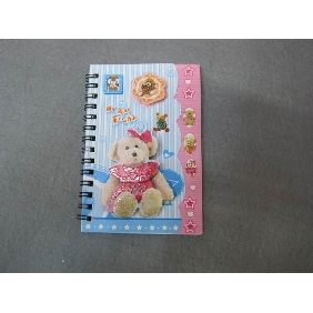 Wholesale 2010 new style lovely bear Spiral Winding Memo Pad