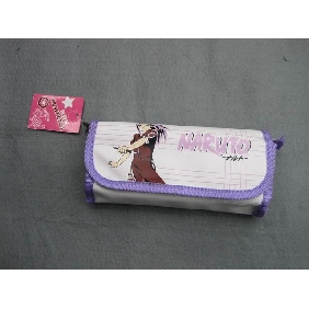 Wholesale 2009 best seller purple Popular Naruto pencil case