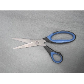 New design office soft handle scissors blue handles