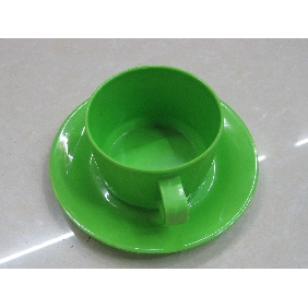 Wholesale Bright color melamine cup & saucer set