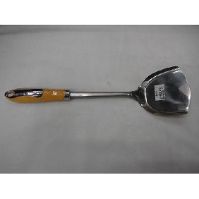 Wholesale stainless lekir wood handle pancake turner