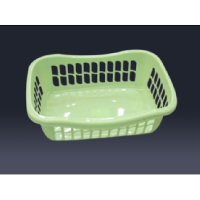 Wholesale new design plastic basket for daily items, light green