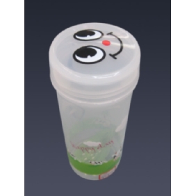 Wholesale 1000ml Popular cute plastic bottle with smile face, large capacity