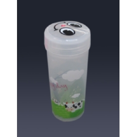 Wholesale 750ml Popular cute plastic bottle with smile face, large capacity