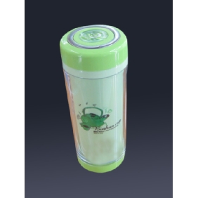 Wholesale 500ml outer space cup, plastic bottle for kids, green