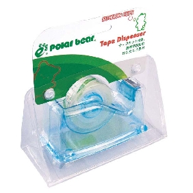 Wholesale gracefully plastic Tape Dispenser for office, school and home, blue