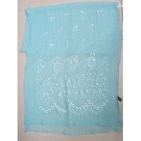 Wholesale stylish soft print Oblong silk scarf neckwear with shine rhinestones