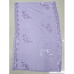 Wholesale Sequined printing chemical fiber Oblong scarf neckwear fashion accessories