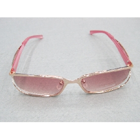 Wholesale Popular style Pink men's sunglasses with copper frame fashion accessories