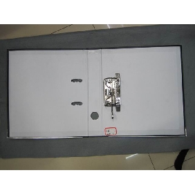 Economical Document File Folder with two metal bottom grey