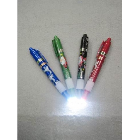 Wholesale Promotional flash plastic children's blue stick ball pen/ ballpoint