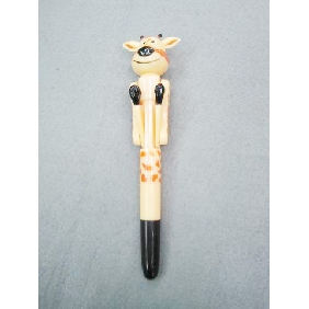 Wholesale Promotional animal plastic children's blue Stick ball pen/ allpoint