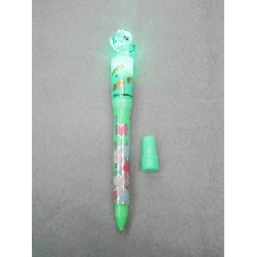 Wholesale Promotional cartoon flash childen's plastic stick ball pen/ ballpoint