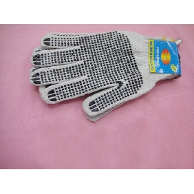 black drop design white gloves with inner size dull polish