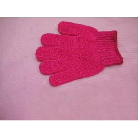 red warm machine knitting simple but attractive gloves
