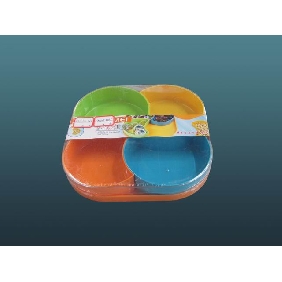 Wholesale 4 colors plastic fruit plate ideal for household food containing