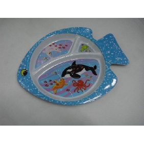 Wholesale fish melamine mixing plate