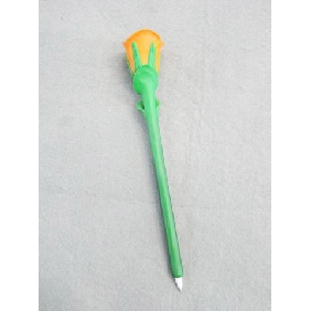 Wholesale Fancy promotional colorful flower plastic children's blue ball pen/ ballpoint