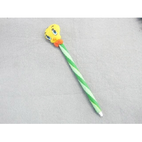 Wholesale Fancy promotional colorful animal polymer clay children's blue ball pen/ ballpoint