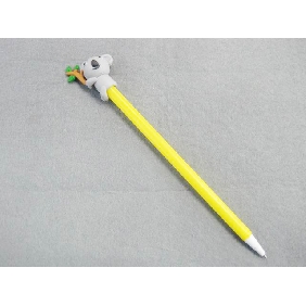 Wholesale Fancy promotional colorful animal polymer clay children's blue ball pen/ ballpoint
