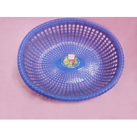 Wholesale Round Plastic Blue Pretty Washing Vegatable Gift Basket