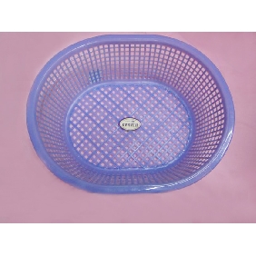 Wholesale Blue Oval Plastic Vegetable Holder Gift Basket