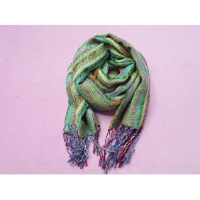 Wholesale Multi-color new design striped knitted scarves scarf for women