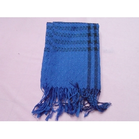 Wholesale 100% T/C New design houndstooth check square scarf fringe