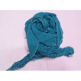 Wholesale Beautiful blue falbala silver thread scarf shawl with strong scalability