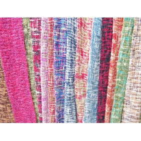Wholesale The Perfect Gift Hand Colorful Big-belly Yarn Stripped Silk Square Scarf
