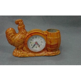 Wholesale cock-shape orange pen container