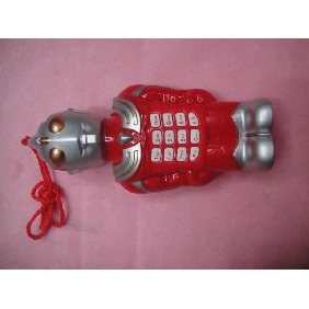 Red Ultraman Design Toy Cellphone Perfect For Children's Gift