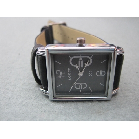 Wholesale 2010 Promotional Newly design decorative fashion nobler electronic wrist watch with black PU watchband