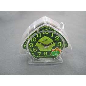 Wholesale 2010 Promotional newly design decorative cartoon vivid color transparent plastic electronic mini alarm clock