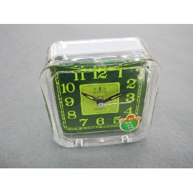 Wholesale 2010 Promotional newly design decorative cartoon vivid color transparent plastic electronic mini alarm clock